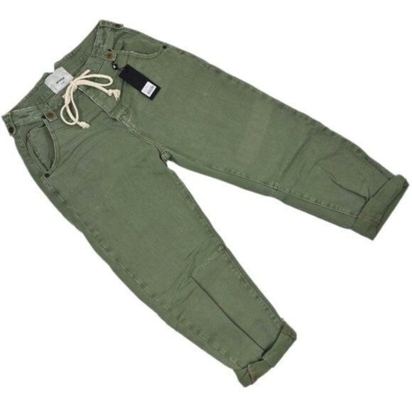 NEW One Teaspoon Safari High Waist Wide Leg in Super Khaki Size 26 - Picture 2 of 9